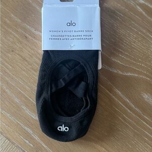ALO Yoga Black Pivot Barre Socks